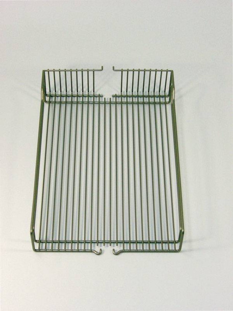 Basket Set, steel, chrome, 8" x 20 3/8" x 4 1/8" (1 set = 2 baskets)