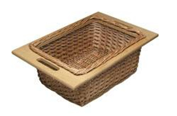 Basket Wicker, beech, 287 x 540 x 200mm