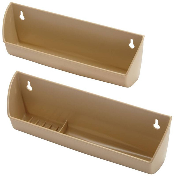 Sink Tilt-out Tray, with hinges, plastic, maple, 283 x 134 x 64m