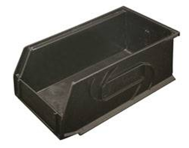 Omni Track, storage bin, plastic, black, 5 1/2" x 10 3/4" x 5"