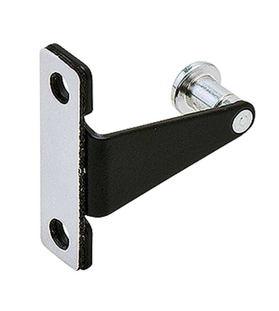 Cabinet strike plate, for StealthLock, steel, black, 1 1/4" x 1 1/4" x 3/8"