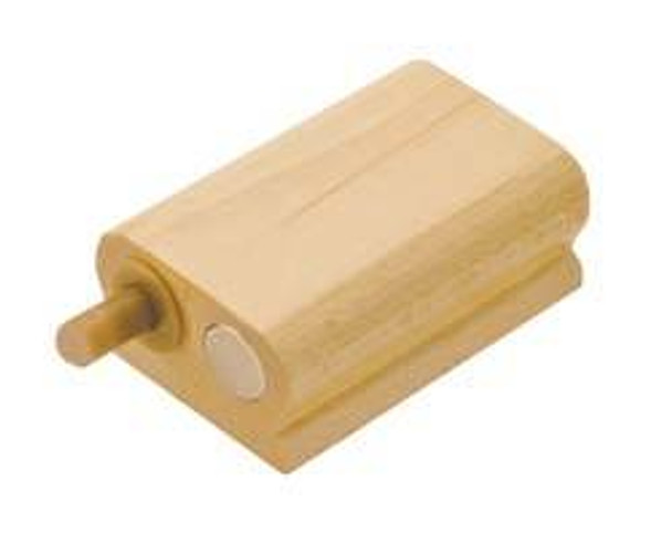 Soft Block door stop, unfinished maple, 52mm x 32mm