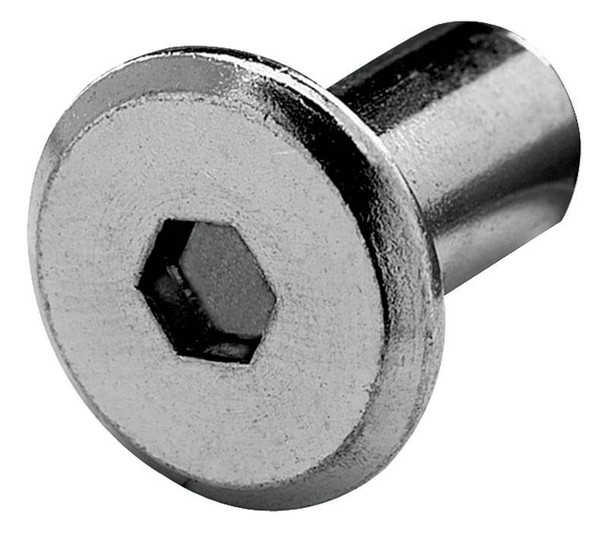 JCN Nut Screw 17mm, steel, nickel-plated, 1/4-20