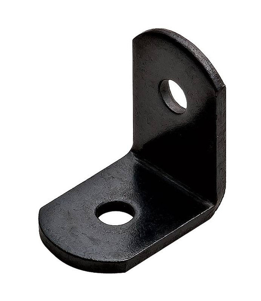 Angle Bracket, steel, black oxide, 14 gauge