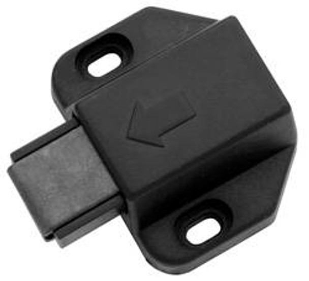 Push Latch, plastic, black, 41mm x 31mm