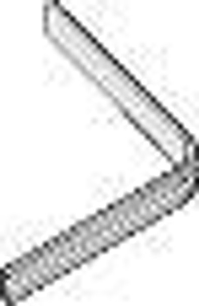 Aperto Single 75 degree Curved Track, inner, aluminum, anodized, 580 mm