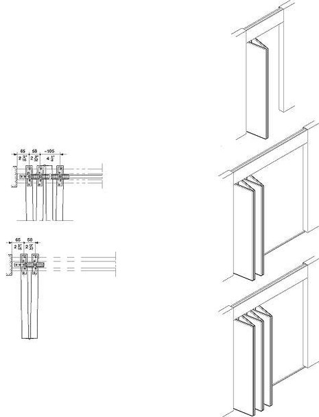 HAWA-Bifold 30, set for 6 doors