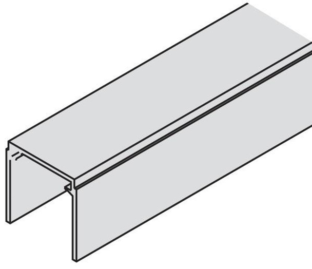 Guide Channel, aluminum, anodized, 40 x 40mm, 3.5 meters