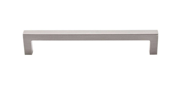 6-5/16" CTC Square Bar Pull - Brushed Satin Nickel