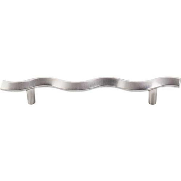 5-1/16" CTC Wave Pull - Brushed Satin Nickel