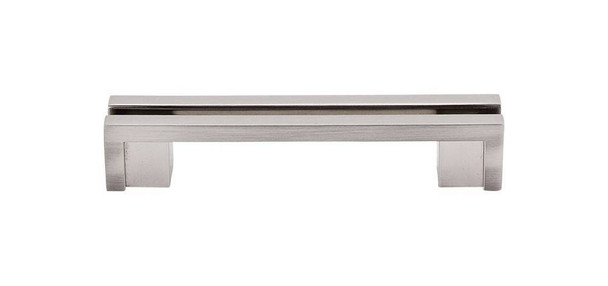 3-1/2" CTC Sanctuary Flat Rail Pull - Brushed Satin Nickel