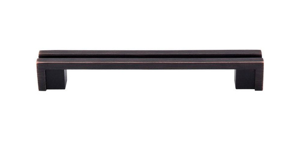 5" CTC Sanctuary Flat Rail Pull - Tuscan Bronze