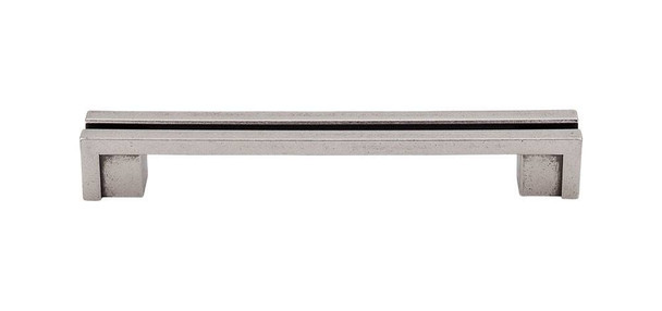 5" CTC Sanctuary Flat Rail Pull - Pewter Antique