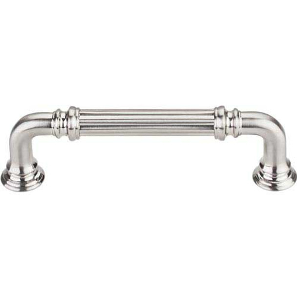 3-3/4" CTC Reeded Pull - Brushed Satin Nickel