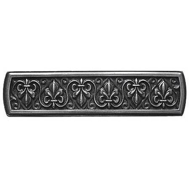 3" CTC Fleur-de-Lis Pull - Antique Pewter