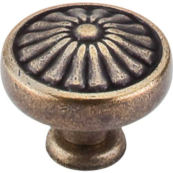 1-1/4" Dia. Flower Knob - German Bronze