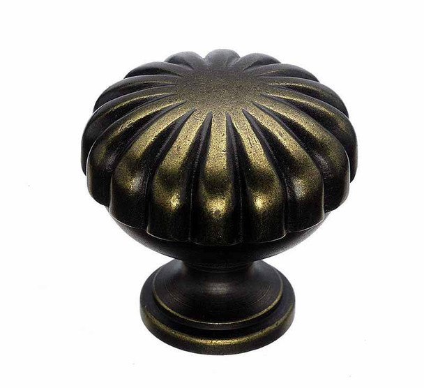 1-1/4" Dia. Melon Knob - German Bronze