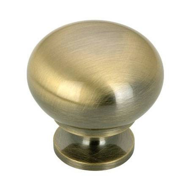 1-1/4" Dia. Classic Expression Round Mushroom Knob - Antique English