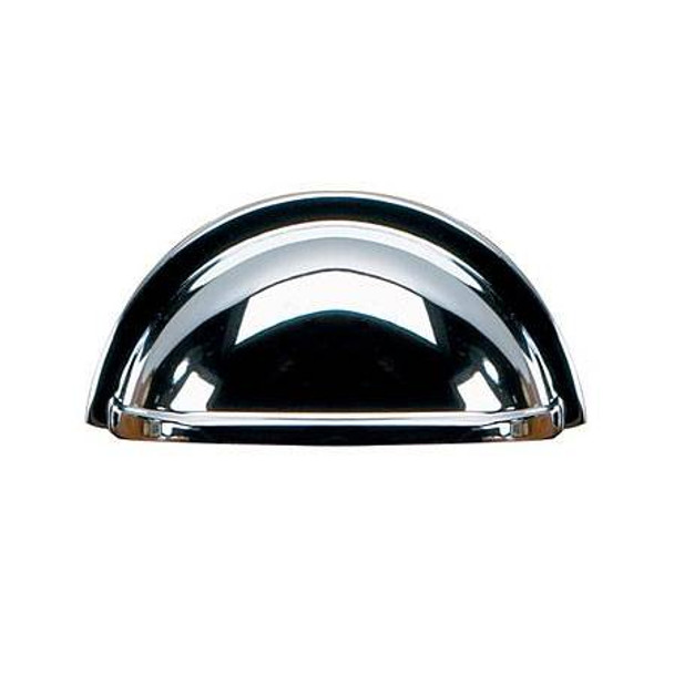 3" CTC Classic Expression Transitional Style Brass Cup Pull - Chrome