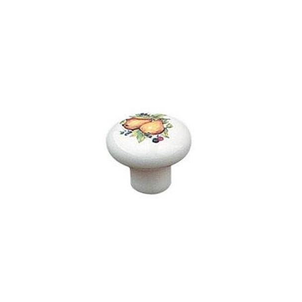 31mm Dia. Country Expression Style Ceramic Round Knob - Pear
