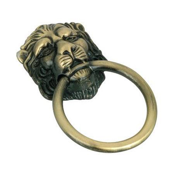 38mm Dia. Village Lion Ring Pull - Antique English