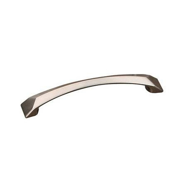 128mm CTC Contemporary Expression Angled Bow Pull - Brushed Nickel