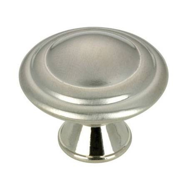 30mm Dia. Round Inspiration Ring Knob - Brushed Nickel