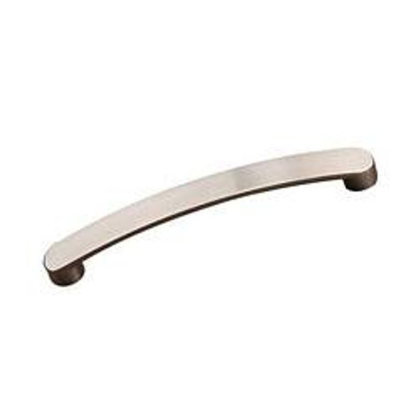 160mm CTC Modern Collection Slightly Arched Flat Bow Pull - Brushed Nickel
