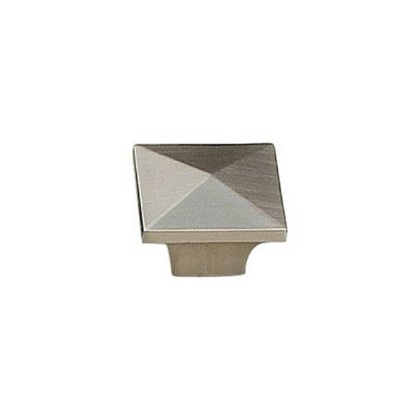 32mm Square Modern Collection Knob - Brushed Nickel