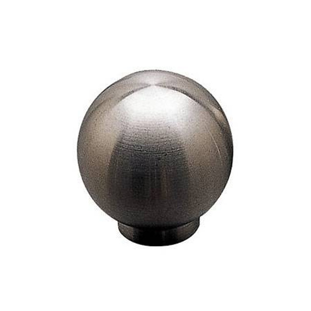 30mm Dia. Round Stainless Steel Globe Knob - Stainless Steel