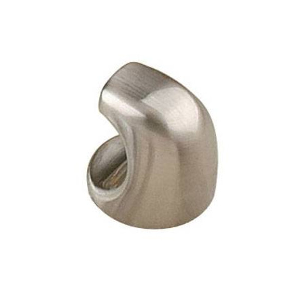 25mm Modern Indented Finger Knob - Brushed Nickel