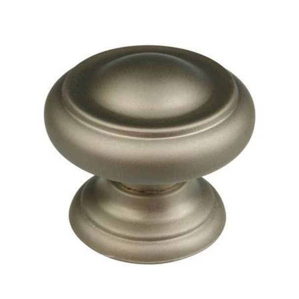 30mm Dia. Classic Urban Expression Ringed Round Knob - Matte Nickel