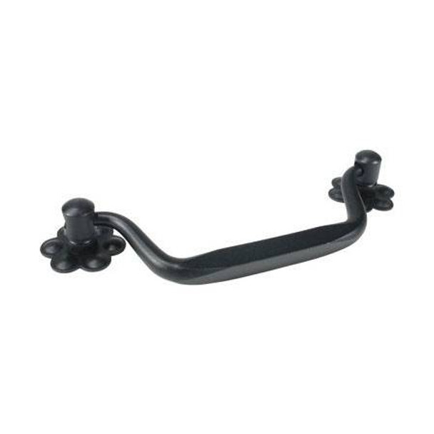 120mm CTC Forged Iron Flower Plate Drop Pull - Matt Black