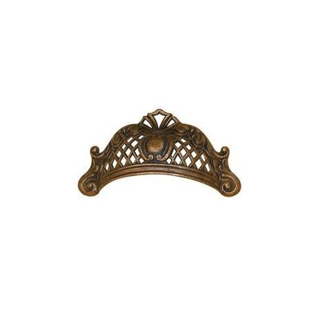 64mm CTC Victorian Style Brass Cup Pull - Oxidized Brass