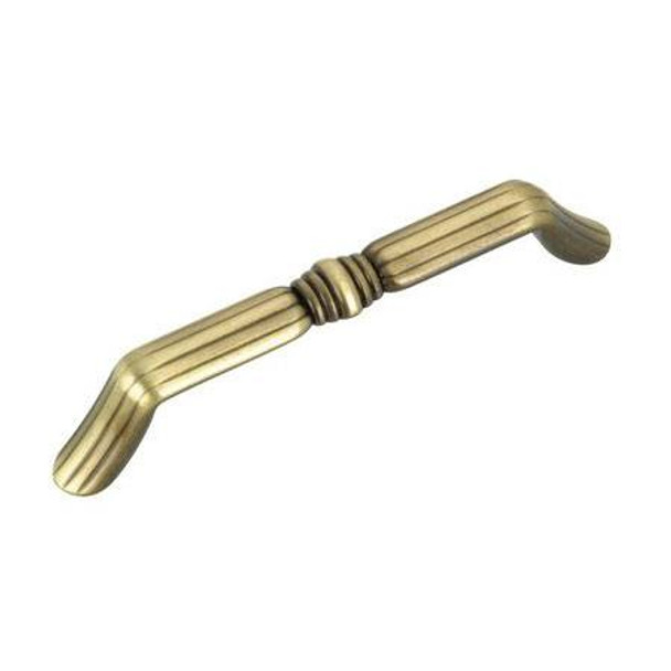 96mm CTC Classic Art Deco Ridged Pull - Satin Bronze