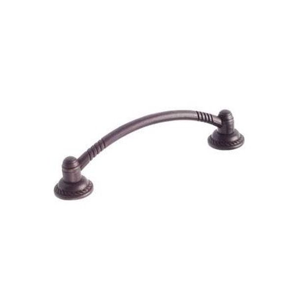 96mm CTC Classic Country Style Ridged Pull - Wrought Iron