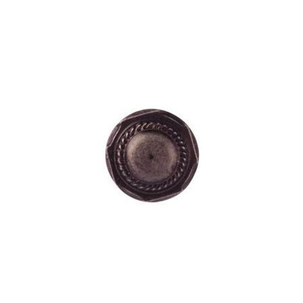 32mm Dia. Country Style Collection Ridged Round Knob - Anthracite