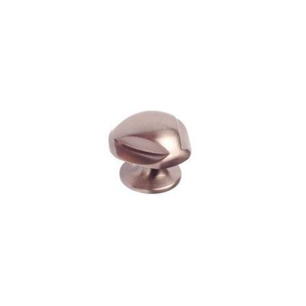 33mm Country Style Indented Knob - Brushed Nickel