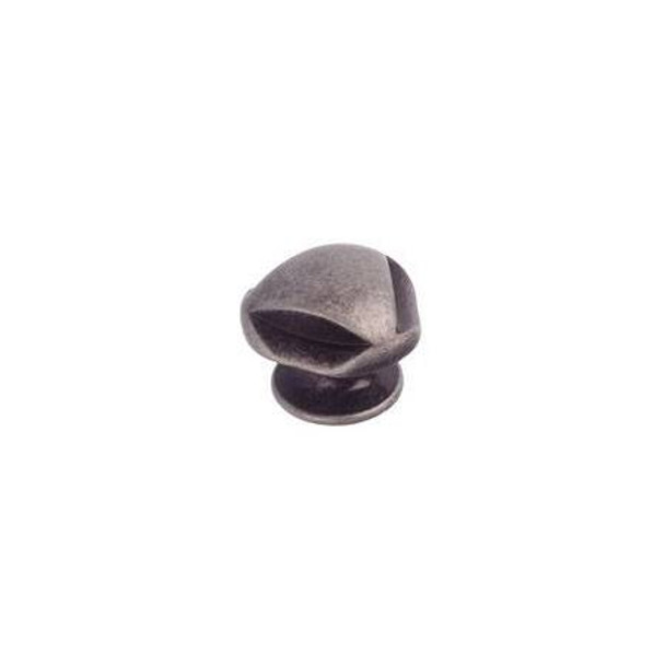 33mm Country Style Indented Knob - Anthracite