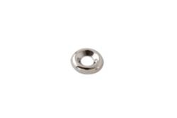 Cup Washer, steel, nickel plated, #6 countersink screw - Box of 1000