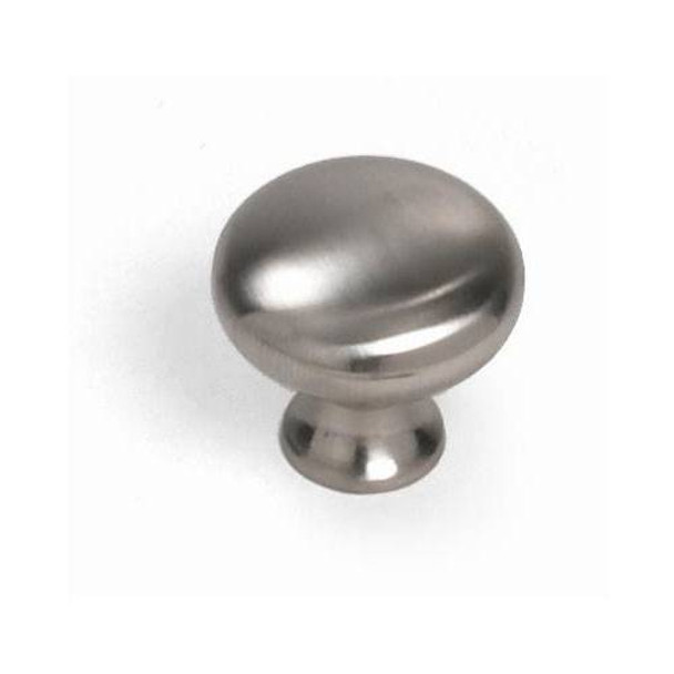 1-1/4" Oval Nantucket Knob - Satin Nickel