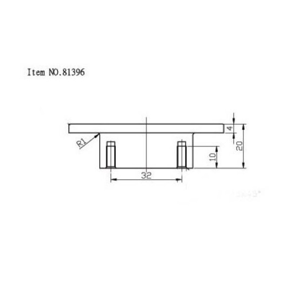 70mm Contemporary Expression T-Bar Knob - Brushed Nickel