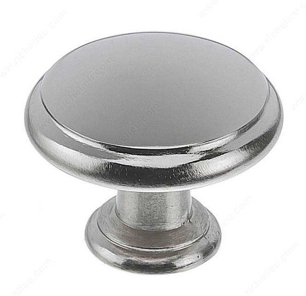 30mm Dia. Transitional Expression Round Knob - Nickel