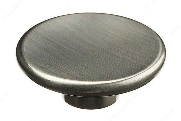 57mm Dia. Contemporary Expression Concave Round Knob - Brushed Nickel