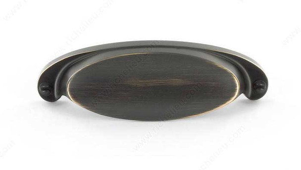 64mm CTC Contemporary Expression Oval Cup Pull - Oil Rubbed Bronze