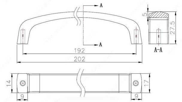 192mm CTC Modern Expression Bench Pull - Nickel