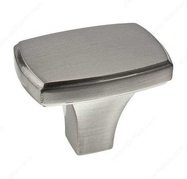 48mm Transitional Signal Rectangular Knob - Brushed Nickel