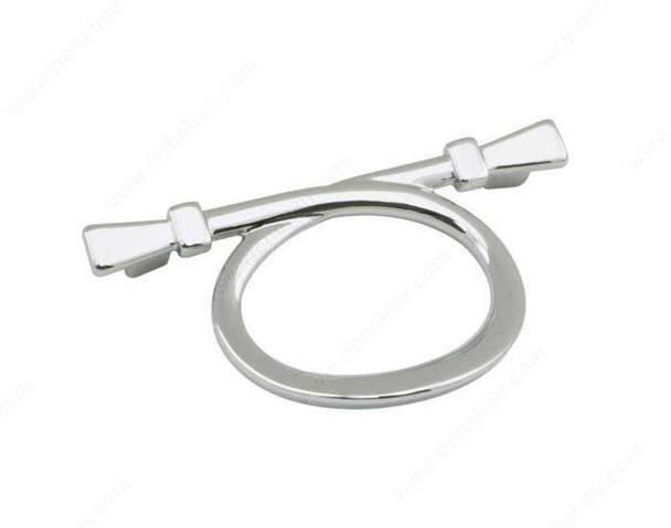 64mm CTC Classic Art Deco Looped Pull - Chrome