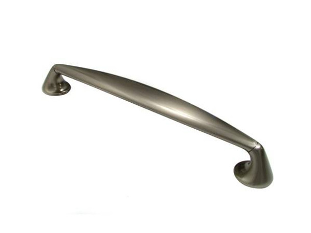 192mm CTC Contemporary Collection Round Base Pull - Brushed Nickel