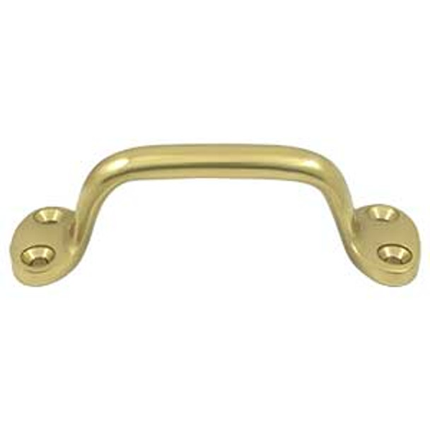 5" CTC Solid Brass Pull - Polished Brass